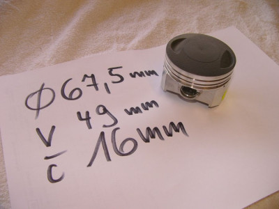 Pist prumer 67 vyska 49 cep 16 Shineray