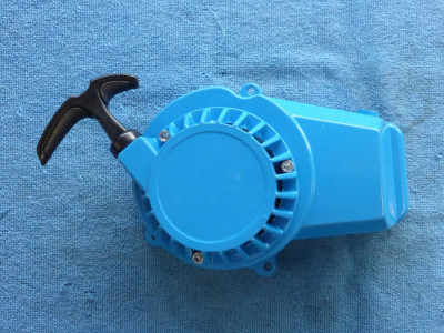 startovadlo hlinikove pro minibike minicross a ktm modre