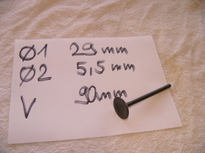 Ventil 250cc 29 -5,5- 90